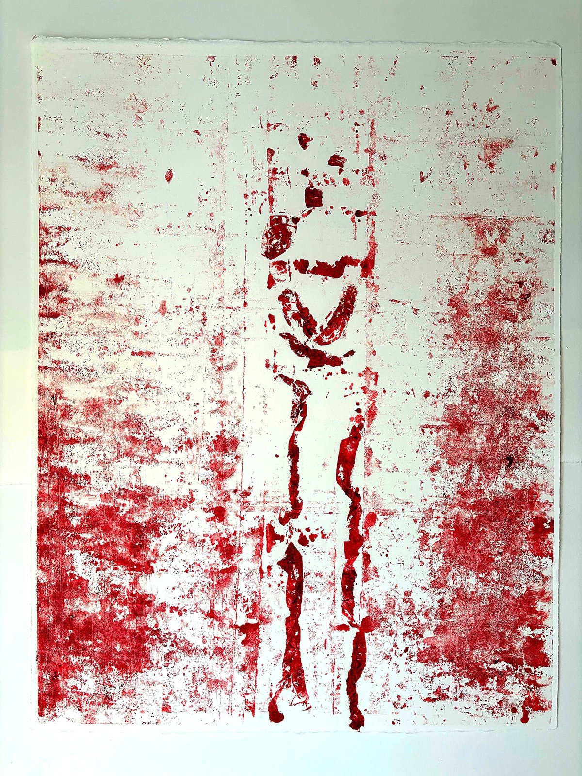 Carmine II, Pompeii, carmine ink monotype