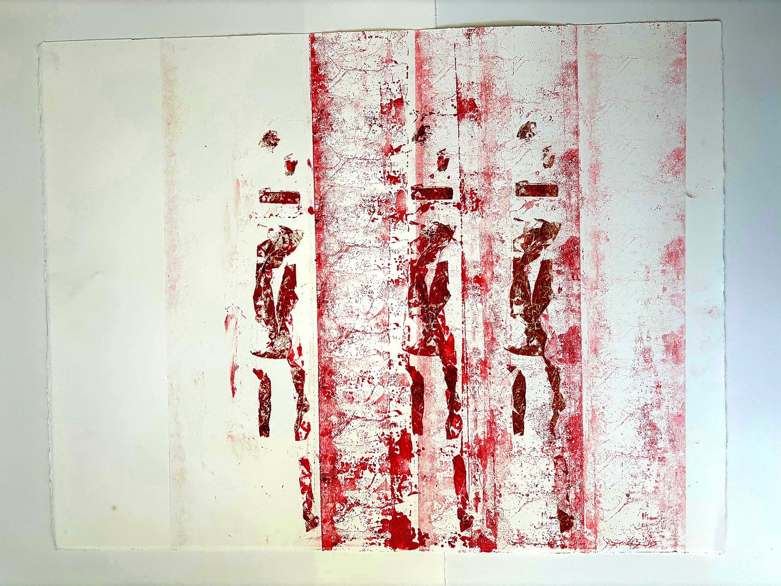 Carmine III, codex, carmine ink monotype